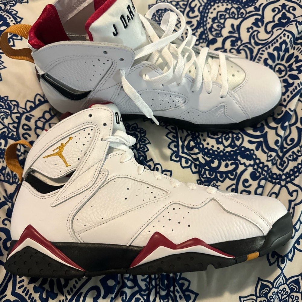 Jordan Athletic Shoes White and Red